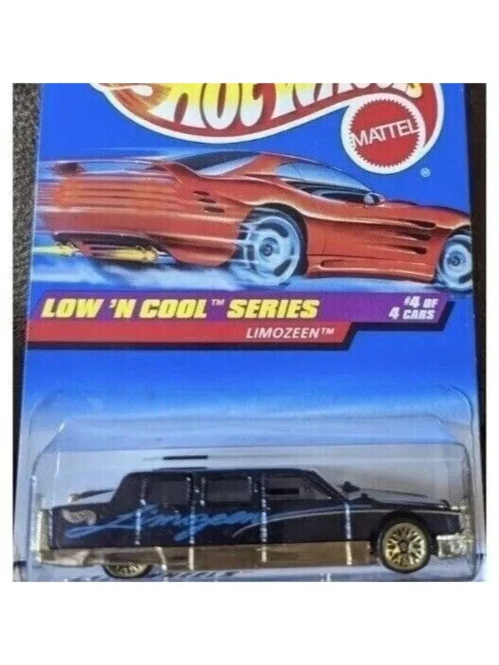 Vintage Die Cast Hot Wheels 1997 Limozeen #716 LOW 'N COOL Series #4/4 Car 4+